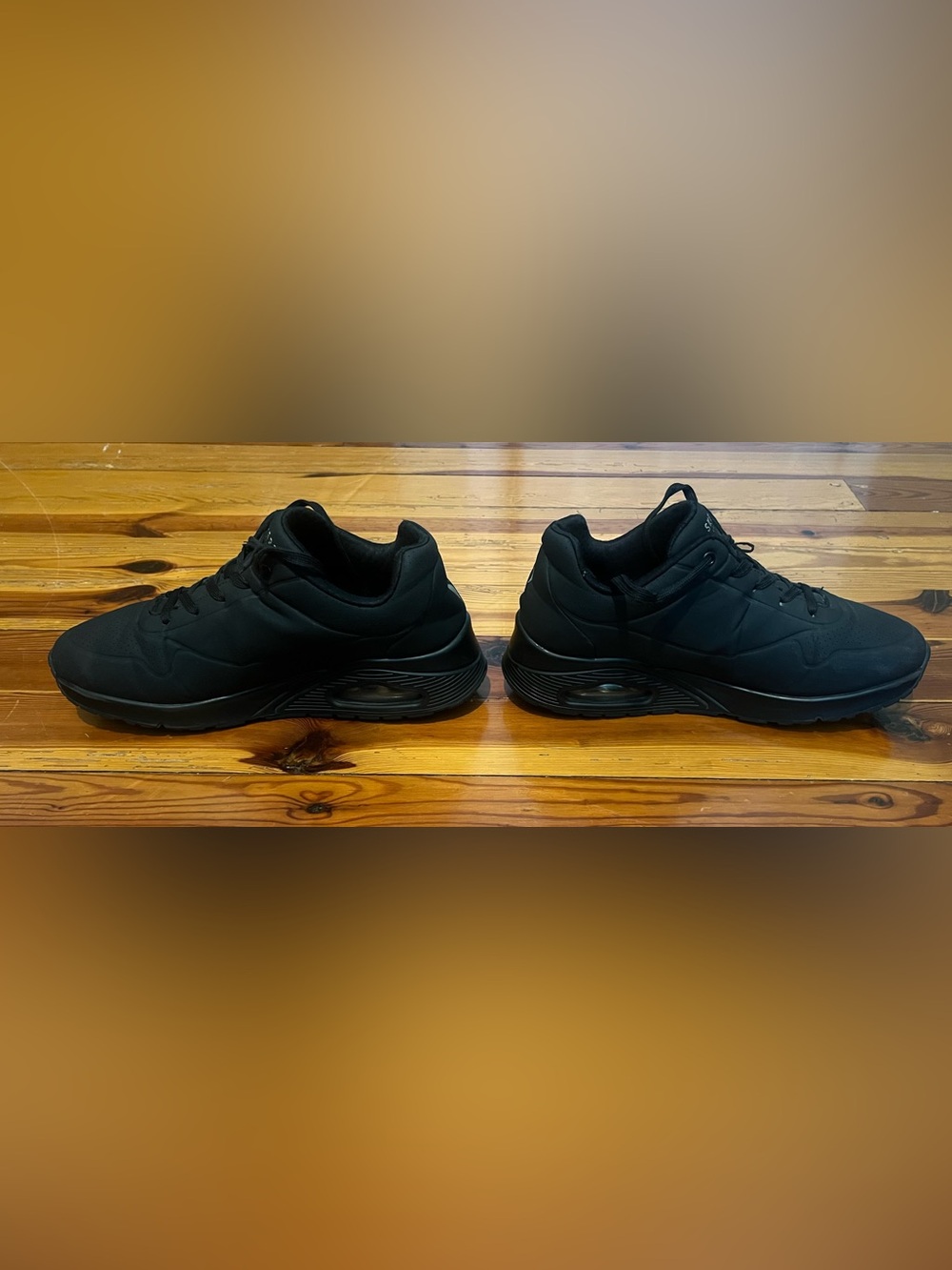 Skechers Women's Black Athletic Shoes - Picture 2 of 7
